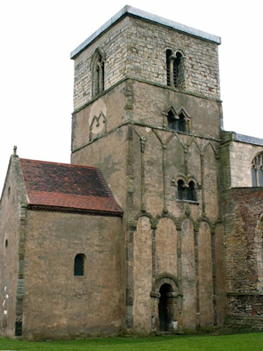 The Anglo-Saxon Great Church may have looked something like this building, St Peter's Church in Barton Upon Humber. St Peter's probably dates from 970 (although the uppermost bit of the tower, with the two round arches, is later).